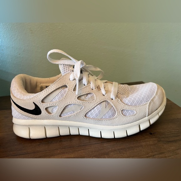 Women’s Nike Free Run 2 White/Black/Light Bone/Phantom Size 8.5 - Picture 6 of 14